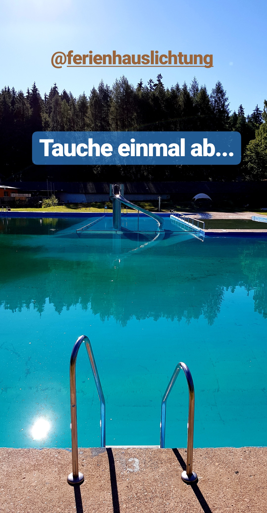 Sommerliche Erfrischung im Schwimmbad in nur 500 Meter zu ihrem Ferienhaus