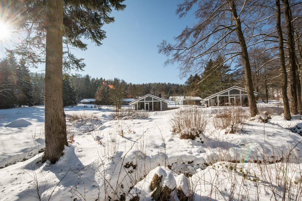 Genießen Sie die kristallklare Winterluft in der Ferienhaus Lichtung mitten im Thüringer Wald