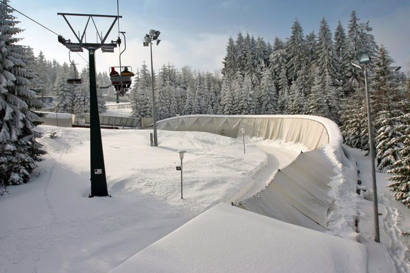 Der Einblick in eine Bobkurve